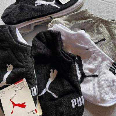 Kit com 9 Pares Meias Puma Sapatilha Soquete