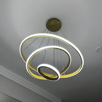 Lustre Led Sala Moderno 60w 3 Arcos