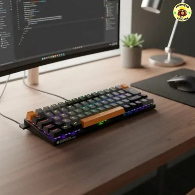 Teclado Mecânico Gamer Machenike K500-B68 RGB