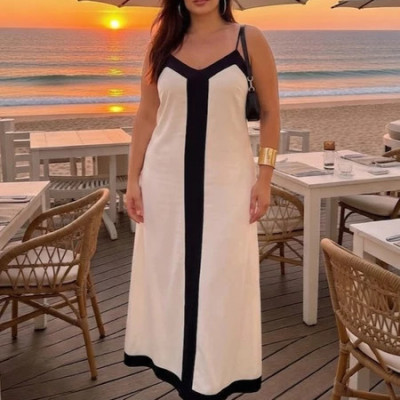 Vestido Feminino elegante Midi sem forro