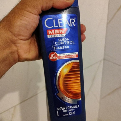 Clear Shampoo Anticaspa Men Queda Control 400ml