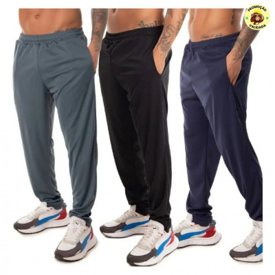 Kit 3 Calça Esportiva Elastano