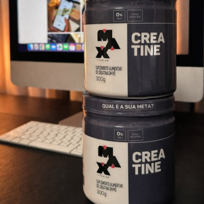 Creatina Max Titanium pó Sem sabor 2x300g