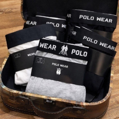 Kit com 10 Cuecas Algodão Polo Wear