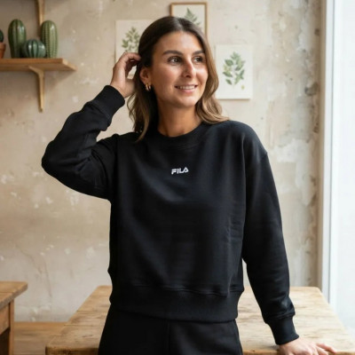 Moletom Feminino Fila Comfort Light M Preto