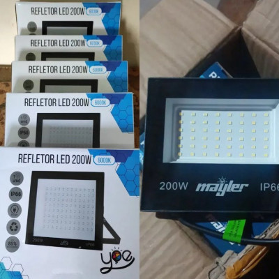 Kit 5 Refletor SMD Led B&G 200w