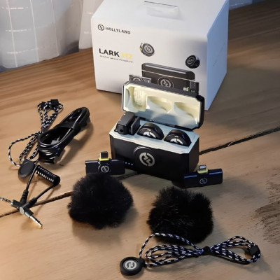 Microfone Hollyland Lark M2 Duo Combo Duplo
