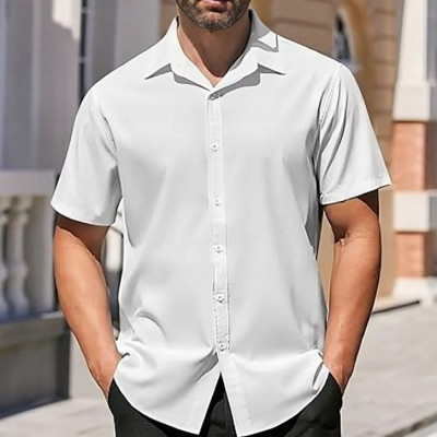 Camisa Social Manga Curta Slim