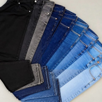 Kit 3 Calças Jeans Slim Fit Lycra