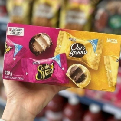 🍫 Caixa Sonho de Valsa e Ouro Branco Sortidos 220g