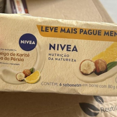 🧼 NIVEA Sabonete Vegetal Nutrição da Natureza Manteiga Karité & Lima da Pérsia 80g (6 un.)