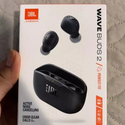 Fone De Ouvido JBL Wave Buds 2 Preto Bluetooth