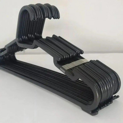 Kit 50 Cabides Adultos Preto Organizador