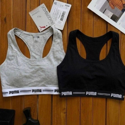 Kit com 2 Top Academia Puma Fitness Algodão