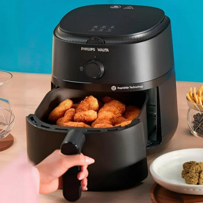 Fritadeira Airfryer Philips Walita 6,2L Preta