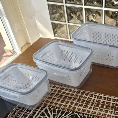 Kit 6 Organizadores Geladeira com Tampas