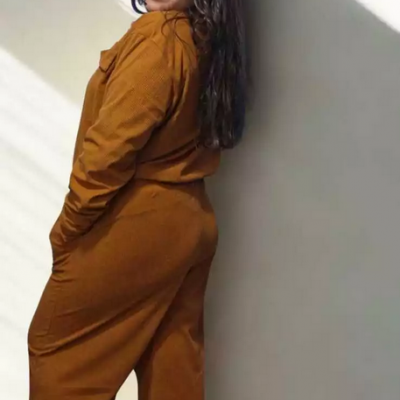 Conjunto Cotelê Plus Feminino Calça Jaqueta
