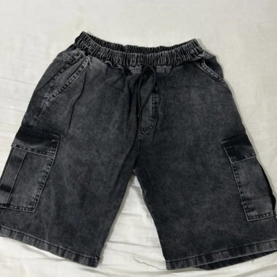 Bermuda Jeans Cargo Baggy