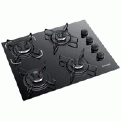 Fogão Cooktop 4 Bocas Bivolt Itatiaia Preto