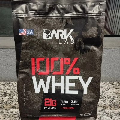 PRO SHAPE VIR Whey Protein Concentrado 100% 900g Refil Dark Lab Sabor Morango