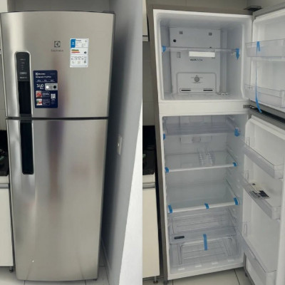 🧊 Geladeira Electrolux Frost Free 320L Duplex Inox Look 127v