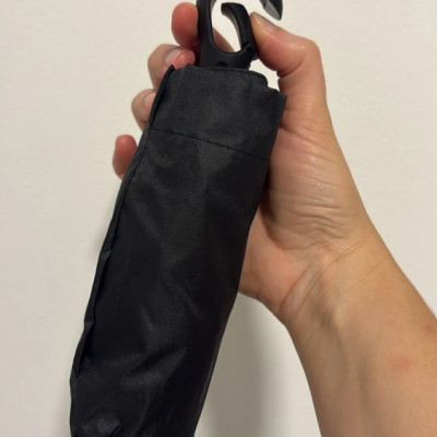 Mini Guarda-chuva Proteção UV Portátil Preto