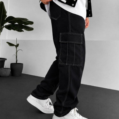 Calça Cargo Básica Sarja