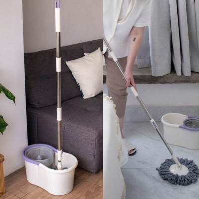 Mop com Balde e Esfregão Simplo Giro Fit