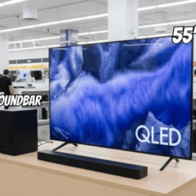 Samsung QLED 55 TV + Soundbar HW-B400F