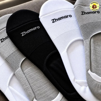 Kit com 10 Pares Meias Zhamaro Sapatilha Invisivel