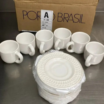 Jogo de Café Porto Brasil Cerâmica 12 Peças