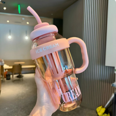 Garrafa 1300ml com filtro e canudo portatil