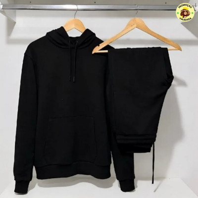Conjunto Calca e Blusa De Moletom Liso