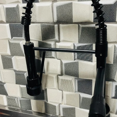 Torneira Gourmet Cozinha Mola Flexível 360° Preto