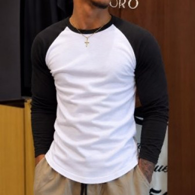 Blusa Masculina Manga Longa Raglã