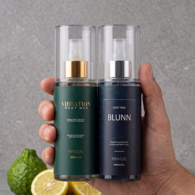Kit Body Splash Masculino Vibration E Blunn 200ml