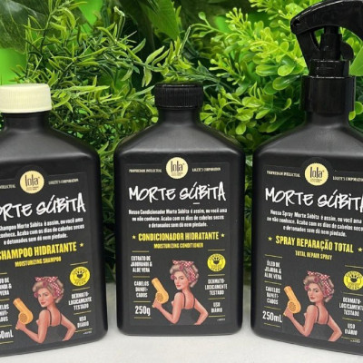 Kit Morte Súbita (Shampoo + Condicionador + Spray Reparação) Lola From Rio