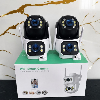 Kit 2 Câmeras WiFi A28 Icsee DuplaVisão 3MP