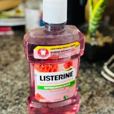 🌬️ Enxaguante Bucal Listerine Sem Álcool, Melancia e Hortelã, 500ml