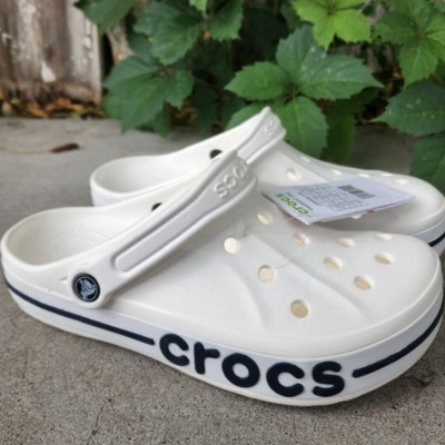 Sandália Crocs Bayaband Clog White/navy