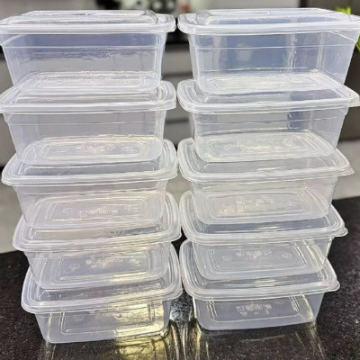 Kit 10 Potes 1 Litro Transparente