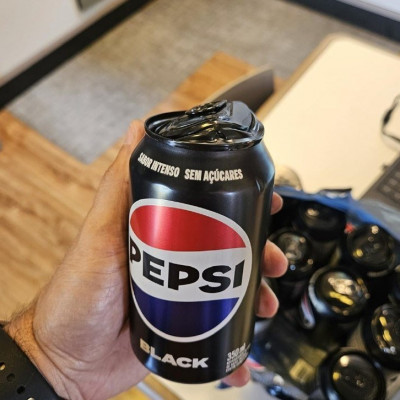 Refrigerante Pepsi Zero BLACK, Lata 350Ml com 12 unidades