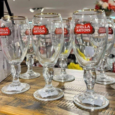 Kit com 6 Taças Stella Artois Belgium Ruvolo 315ml