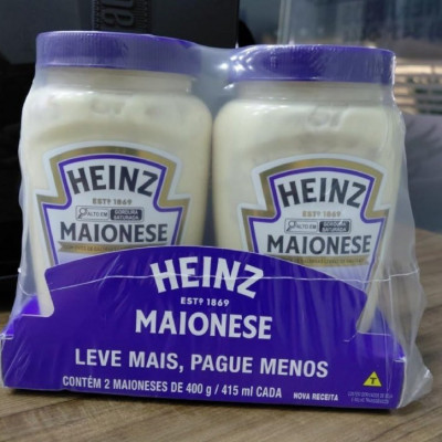 Heinz Pack Maionese Tradicional, 400G - 2 unidades