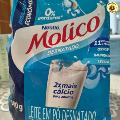 Molico Leite Em Pó Desnatado Total Cálcio 500G
