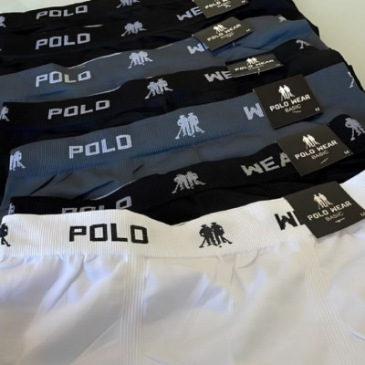 Kit 6 Cuecas Boxer Algodão Polo Wear