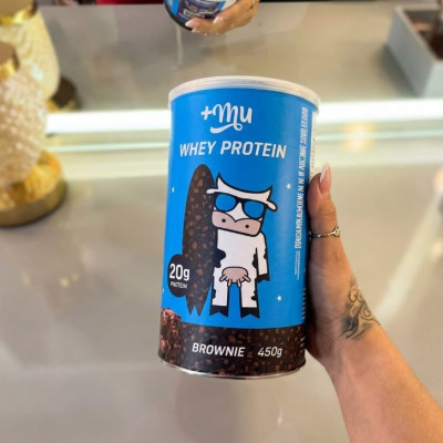 Mu Whey Concentrado Brownie 20g Proteína - 450g
