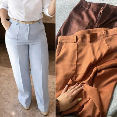 Calça Alfaiataria Pantalona Cós Alto