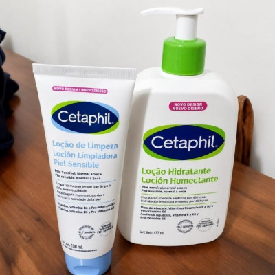 🧴 Kit Cetaphil Loção 473ml + Loção De Limpeza 100ml