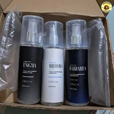 Kit Body Splash Masculino Barbarius + Enigma + Midtown 200ml